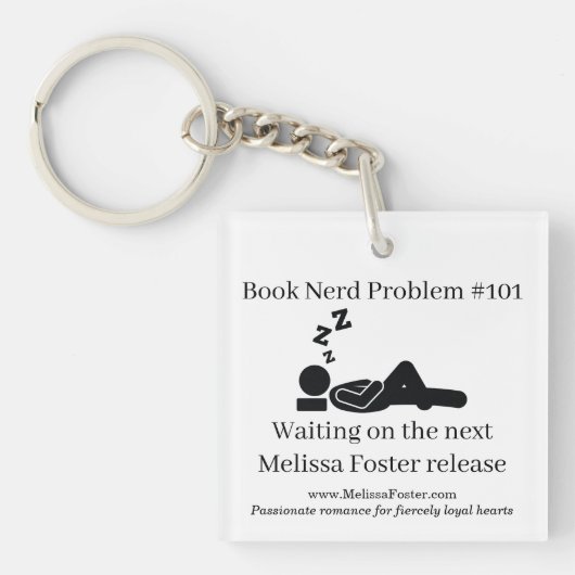 Boek Nerd-probleem #101 Keyring Sleutelhanger (Voorkant)