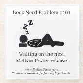 Boek Nerd-probleem #101 Onderzetter Glazen Onderzetter (Voorkant)