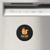 Boek Nerd Squirrel Magneet (Insitu (Vaatwasser))