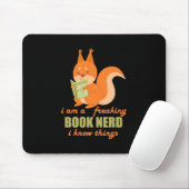 Boek Nerd Squirrel Muismat (Met muis)