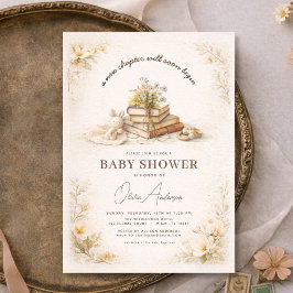 Boek Nieuw Hoofdstuk Begint Baby Borrel Kaart