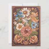  boek Nieuw hoofdstuk Bloemen Baby shower Kaart (Achterkant)