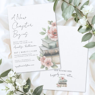 Boek Nieuw Hoofdstuk Bruidsdouche met Bloemen Kaart