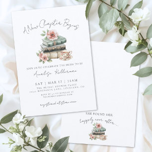 Boek Nieuw Hoofdstuk Bruidsfeest Bloemen Kaart