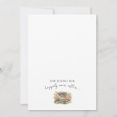 Boek Nieuwe Hoofdstuk Bloemige Bruidsdouche Uitnod Kaart (Achterkant)