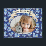 Boek Octopus Blauw Cute Kinderverjaardagsfeest Uit Feestdagenkaart<br><div class="desc">Lief ontwerp van een octopus voor een babyshower of kinderverjaardagsfeest. Cute octopussen zwemmen en hebben plezier.</div>