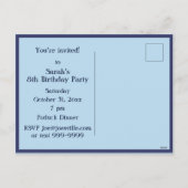 Boek Octopus Blauw Cute Kinderverjaardagsfeest Uit Feestdagenkaart (Achterkant)