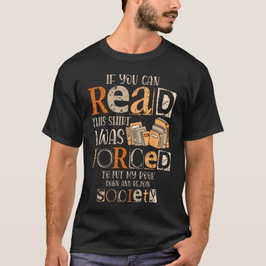 Boek omlaag t-shirt (Voorkant)