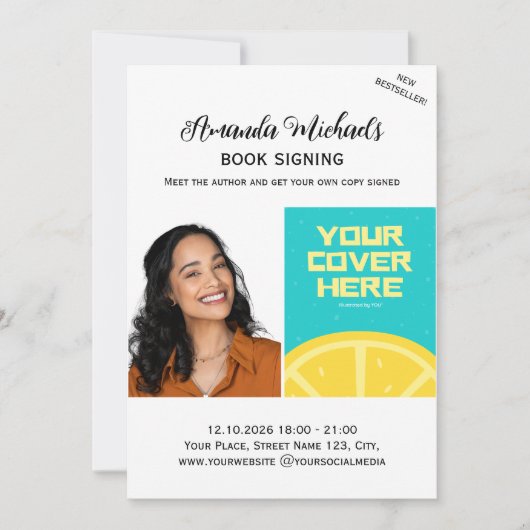 Boek Ondertekenaar Schrijver Boek Lancering Bestse Kaart (Voorkant)