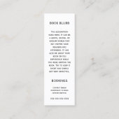 Boek Ondertekenaar Schrijver Boek Lancering Busine Contactkaartje (Achterkant)