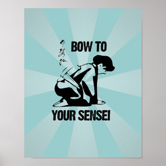 BOEK OP JE SENSEI POSTER (Voorkant)