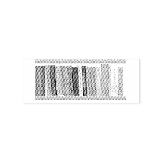 Boek op Shelf Thunder_Cove Rubberstempel (Afrduk)