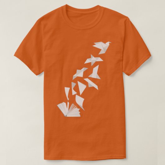 Boek op vogel 3 t-shirt (Design voorkant)