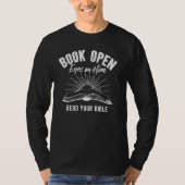 Boek open ogen op hem t-shirt (Voorkant)