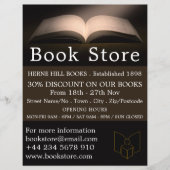 Boek openen, Boekwinkel Adverteren Flyer (Voorkant)