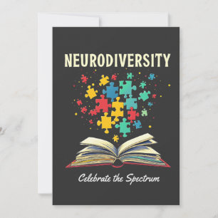 Boek over neurodiversiteit vier het spectrum Autis Bedankkaart