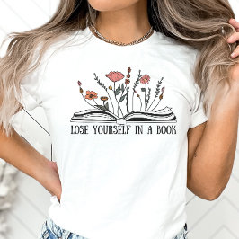Boek overloopt Shirt, verlies jezelf in een boek T-shirt
