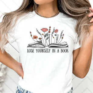 Boek overloopt Shirt, verlies jezelf in een boek T-shirt