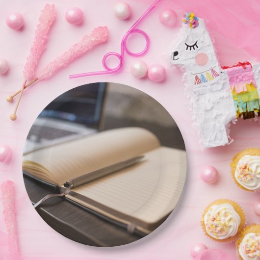 boek papieren bordje (Feest)