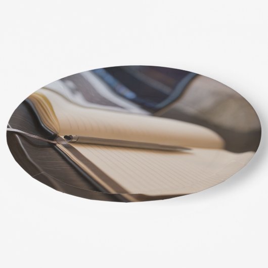 boek papieren bordje (Gekanteld)