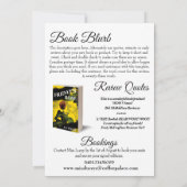 Boek Party Lancering Uitnodiging voor release (Achterkant)