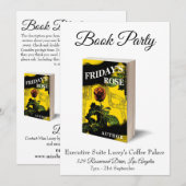 Boek Party Lancering Uitnodiging voor release (Voorkant / Achterkant)