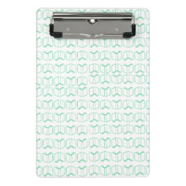 Boek patroon twee pocket map mini klembord