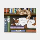 Boek Plank Katten Bibliotheek Deurmat (Voorkant)