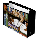 Boek Plank Katten Bibliotheek Groot Cadeauzakje (Voorkant Gekanteld)