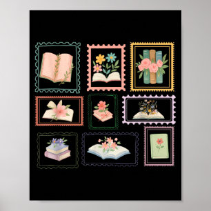 Boek Postzegel Boekerig Stempel Lezer Liefhebber Poster