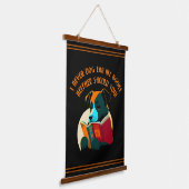 Boek Puppy Dog Ear Humor Hangend Wandkleed (Gebogen)