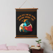 Boek Puppy Dog Ear Humor Hangend Wandkleed (Slaapkamer)