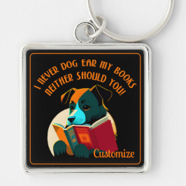 Boek Puppy Dog Ear Humor Sleutelhanger