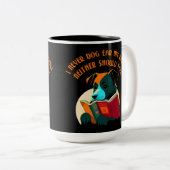 Boek Puppy Dog Ear Humor Tweekleurige Koffiemok (Voorkant rechts)