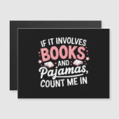 Boek & Pyjama Humoristisch Boek Liefhebber Grappig (Voorkant / Achterkant)