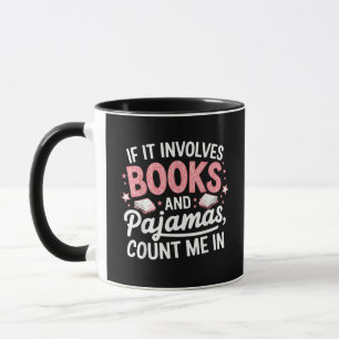 Boek & Pyjama Humoristische Boekliefhebber Grappig Mok