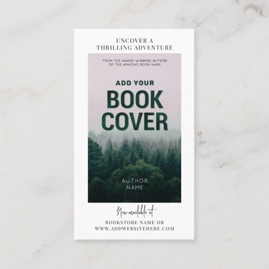 Boek Release Auteur Marketing Scannable QR Code Visitekaartje (Voorkant)