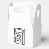 Boek release partij geïllustreerd cadeau bedankdoosjes (Geopend)