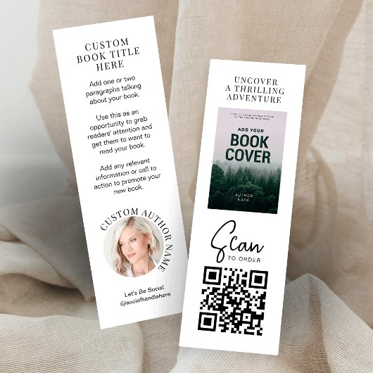 Boek Release Promo Auteur Foto Mini Bladwijzer Kaa Mini Visitekaartje