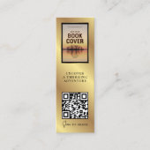 Boek Release QR Code MINI Zwart Goud Bladwijzer Ka Mini Visitekaartje (Voorkant)
