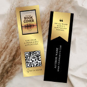 Boek Release QR Code MINI Zwart Goud Bladwijzer Ka Mini Visitekaartje