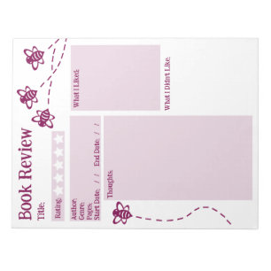 Boek Review Lezen Bijen Notitieblok