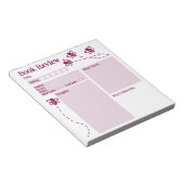 Boek Review Lezen Bijen Notitieblok (Schuin)