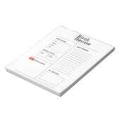 Boek Review Notitieblok (Linkerzijde)