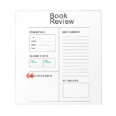 Boek Review Notitieblok (Voorkant)