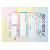 Boek Review notities Lezen Log Boekachtig cadeau Notitieblok (Voorkant)