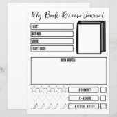 Boek Review Planner Lezen Journaal Neutraal (Voorkant / Achterkant)