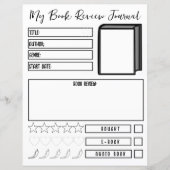 Boek Review Planner Lezen Journaal Neutraal (Voorkant)