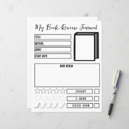 Boek Review Planner Lezen Journaal Neutraal