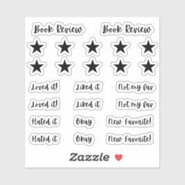 Boek Review Reading Journal Stickers